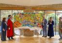 Phillip Kingsbury's latest colourful creation was unveiled at The Old Bell Hotel on Wednesday, January 3