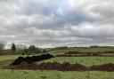 Woodchip and manure on site for preperation of growing beds and paths at the new market garden site
