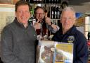 Lechlade and District Lions Club president Ian Thomas (left) at The New Inn, Lechlade