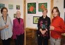 Hazel Cudmore, Ann Weston, Jane Adamczyk, Jane Riley from the Art Society