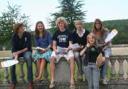 Rendcomb students celebrating their  success