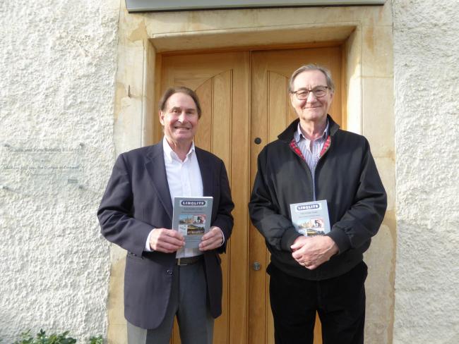 Writer and Athelstan Museum Volunteer Bill Reed with Peter Beuttell who recently donated £5,000 to the museum after his family auctioned a private letter by code breaker Alan Turning to his grandfather Alfred William Beuttell, the founder of