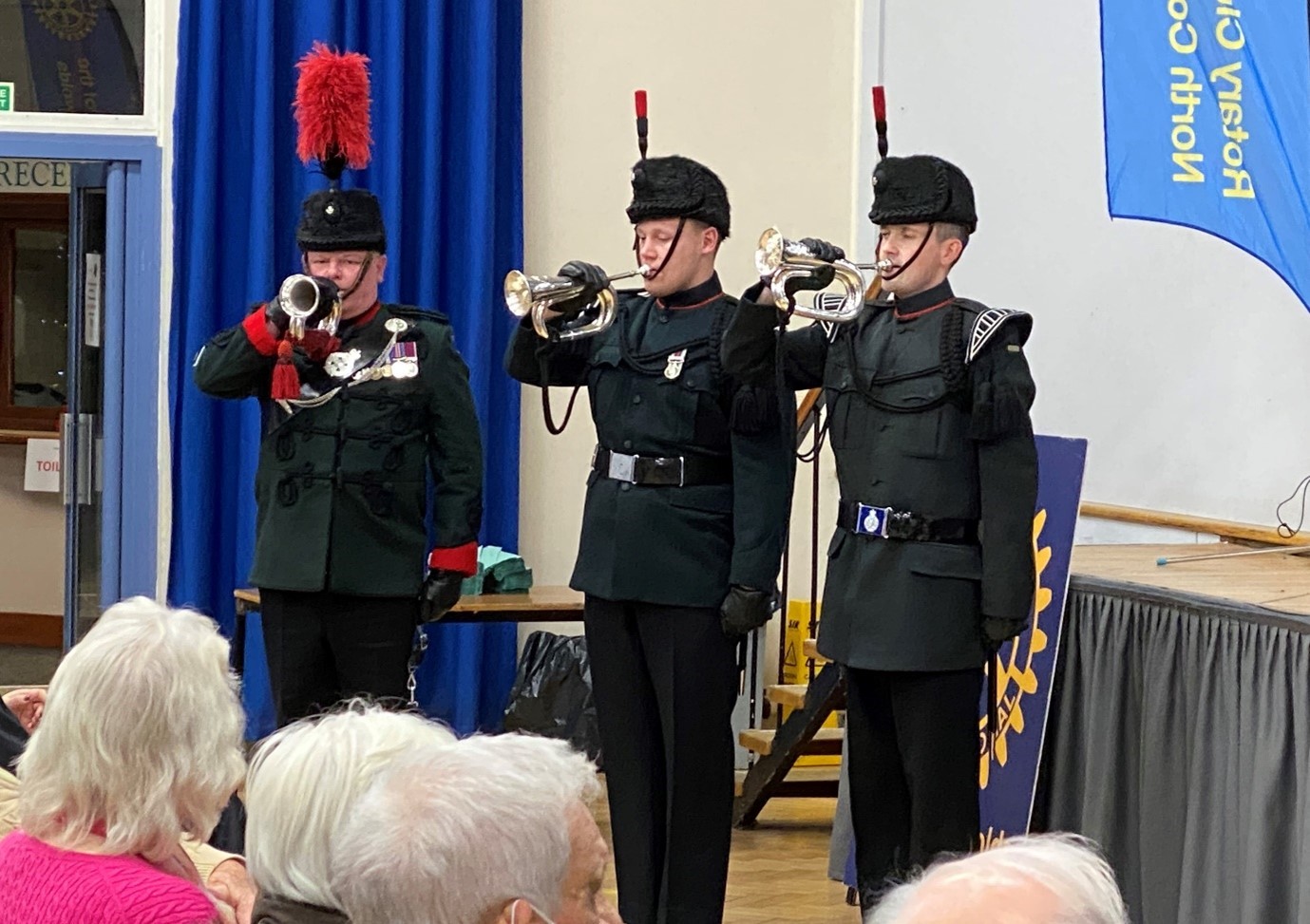Buglers raised the roof playing some of their most popular marches