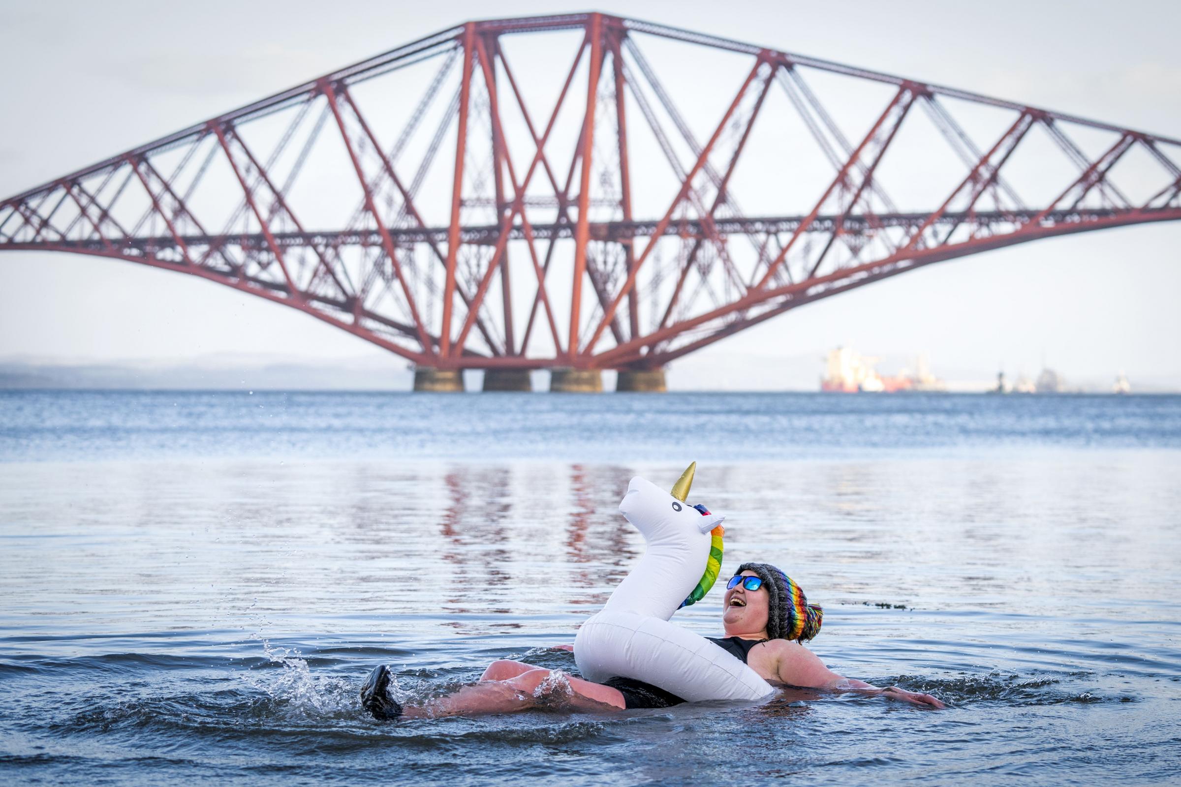 In Pictures: Bracing start to New Year's Day for sea swimmers | Wilts and Gloucestershire Standard - Vimarsana News