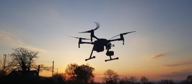 Why Gloucestershire police needed drone assistance yesterday. Image - police