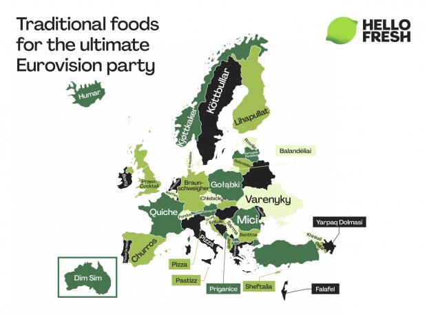 Wilts and Gloucestershire Standard: Traditional European foods by country from HelloFresh. Credit: HelloFresh