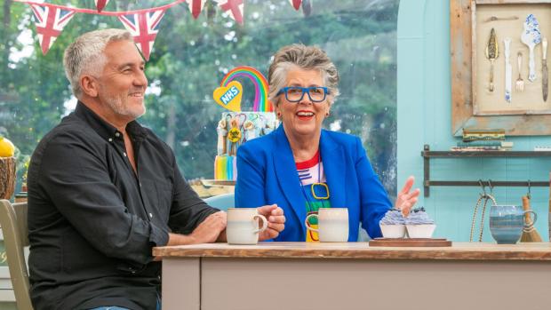 Wilts and Gloucestershire Standard: Prue Leith says her experience of fame differs somewhat from that of fellow Bake Off judge Paul Hollywood. Picture: C4/Love Productions/Mark Bourdillon