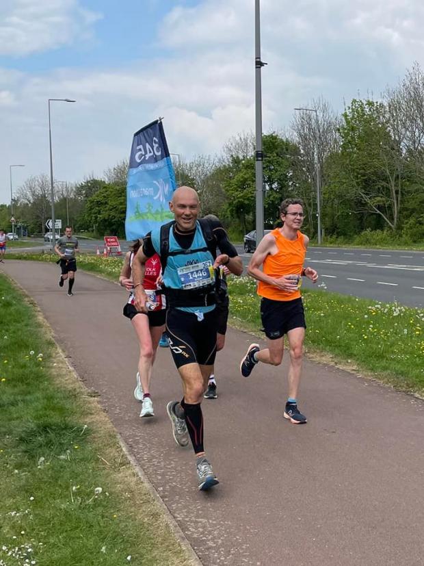 Wilts and Gloucestershire Standard: Edwards sets the pace at the Milton Keynes Marathon
