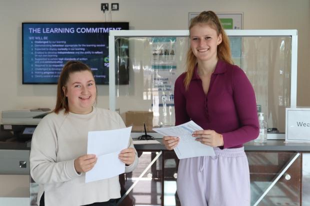 Elle Morgan and Emma Stokes are both celebrating getting Triple D* in BTEC Engineering (the equivalent of 3 A*s at A-level)