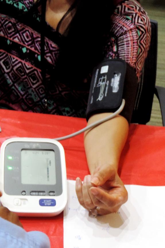 Wilts and Gloucestershire Standard: High blood pressure, also known as hypertension, is classified as having top and bottom numbers greater than or equal to 130/80 mm Hg. ( SWNS) Wilts and Gloucestershire Standard: High blood pressure, also known as hypertension, is classified as having top and bottom numbers greater than or equal to 130/80 mm Hg. ( SWNS)