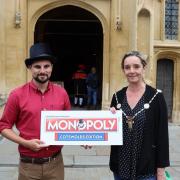 Cllr Joe Harris, leader of Cotswold District Council and Mayor of Cirencester Claire Bloomer say they are thrilled the Cotswolds is getting its own official Monopoly game