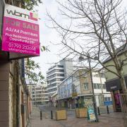 Empty shops and units in Swindon town centre..Pic - gv.Date 15/1/2022.