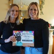 Ella Brock Smith and Gemma Canning with their book Rigby Raccoon: King of the Macaroon