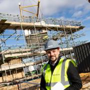 Leader of Cotswold District Council, Cllr Joe Harris, at the Stockwells site