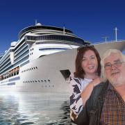 Chris Capel and Karen Williams have faced a nightmare after a cruise ship left port without Chris on board.