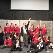 Students at Cirencester Kingshill preparing for their show this week