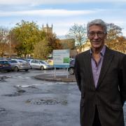 Cllr Tony Dale in Brewery Car Park in Cirencester