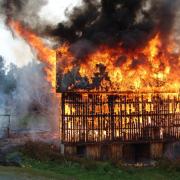 Officers are treating yesterday's barn fire incident in Cheltenham as arson. Library image