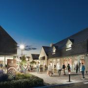 Computer generated image of what the Cotswolds Designer Outlet will look like