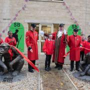 New defibrillator and sculptures unveiled at Malmesbury metal contractor Sweetnam & Bradley Ltd
