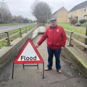 Cllr Roly Hughes on the Meadow Road/ Fairfax Road side of the subway walkway