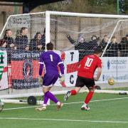 Action shots from Cirencester Town's 4-1 win over Waltham Abbey
