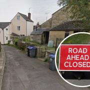 St Mary's Lane in Malmesbury will be closed on Thursday and Friday