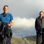 Headteacher Matthew Evans and assistant headteacher Roger Eckersley on one of their previous climbing expeditions