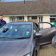 Cotswold Friends Volunteer driver and client in Cirencester