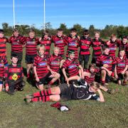 The under 12s Cirencester Football Rugby Club team
