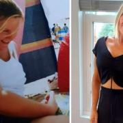 Sarah-Jane Clark before and after her weight loss