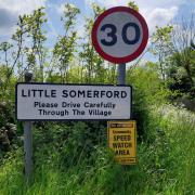 Police officers were conducting speed checks on The Hill road in Little Somerford on Thursday, April 11 and caught nine drivers speeding