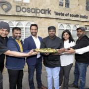 Staff at the official opening of Dosa Park South Indian Restaurant in Cirencester on Thursday 18th April 2024.  Image by Paul Nicholls