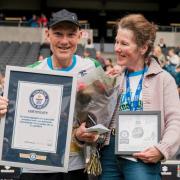 Steve Edwards, 61, from Longborough, broke the world record for the fastest aggregate time to run 1,000 marathons
