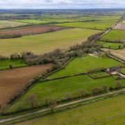 A view looking towards the proposed Lime Down solar farm site