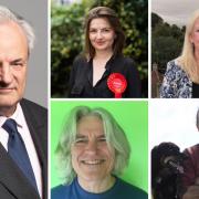 Parliamentary candidates for the South Cotswolds seat - James Gray (Conservative), Zoë Billingham (Labour),  Dr Rosalind Savage (Liberal Democrat), Bob Eastoe (Green) and Martin Broomfield (Social Democratic Party)