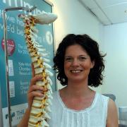 Physiotherapist Kate Markland, winner of the Cirencester Chamber of Commerce Business Person of the Year award