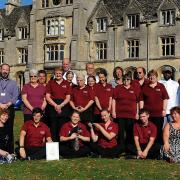 Members of the award-winning hospitality, housekeeping and conference teams at the Royal Agricultural University
