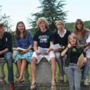 Rendcomb students celebrating their  success