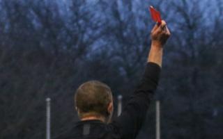 WATCH: Two players sent off and referee forced to abandon match