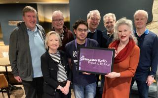 Cirencester Radio volunteers celebrating their Radio Broadcaster of the Year Award